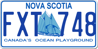 NS license plate FXT748