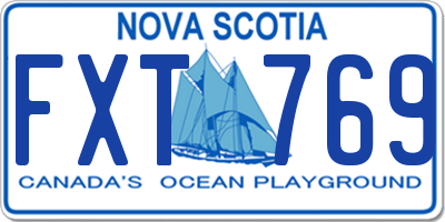 NS license plate FXT769