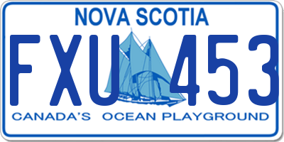 NS license plate FXU453