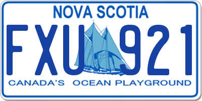 NS license plate FXU921
