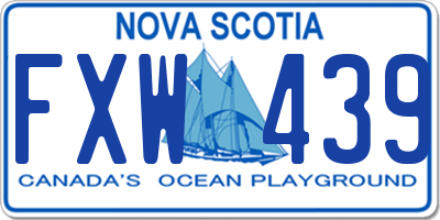 NS license plate FXW439