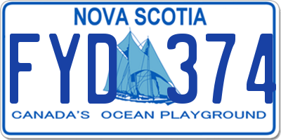 NS license plate FYD374