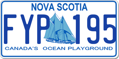 NS license plate FYP195
