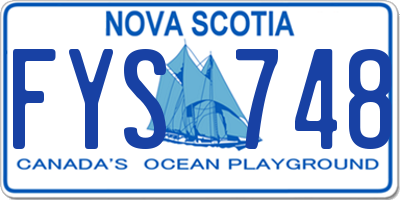NS license plate FYS748