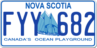 NS license plate FYY682