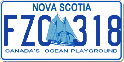 NS license plate FZC318
