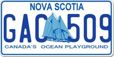 NS license plate GAC509