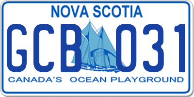 NS license plate GCB031