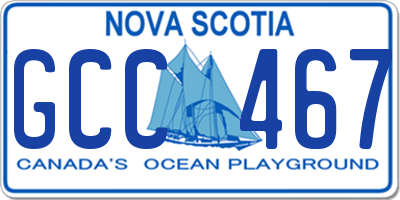NS license plate GCC467