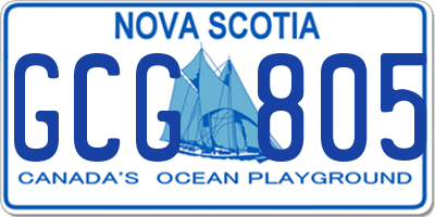 NS license plate GCG805
