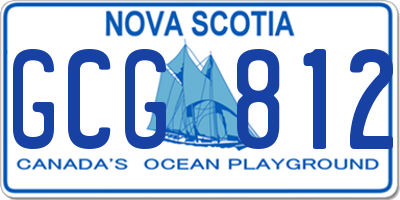 NS license plate GCG812