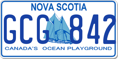 NS license plate GCG842