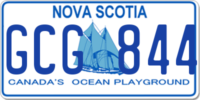 NS license plate GCG844