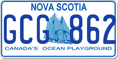 NS license plate GCG862