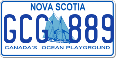 NS license plate GCG889