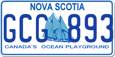 NS license plate GCG893