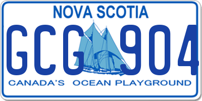 NS license plate GCG904