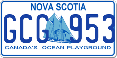NS license plate GCG953