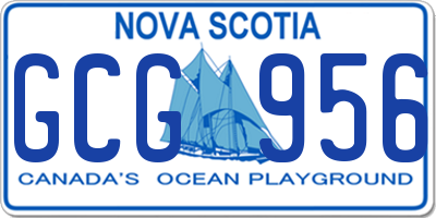 NS license plate GCG956