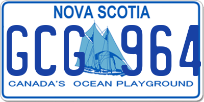 NS license plate GCG964