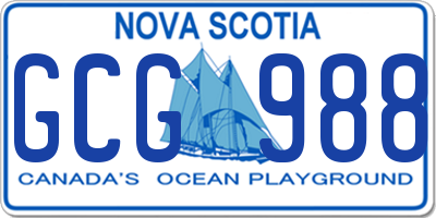 NS license plate GCG988