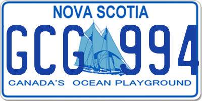 NS license plate GCG994