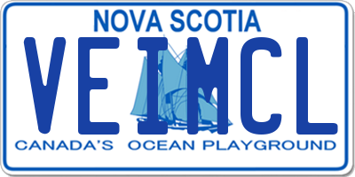NS license plate VEIMCL
