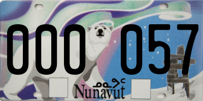 NU license plate 000057