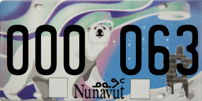 NU license plate 000063