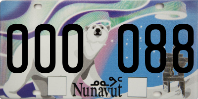 NU license plate 000088