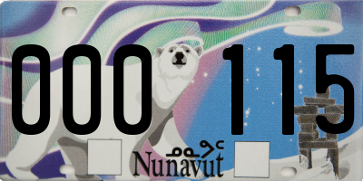 NU license plate 000115