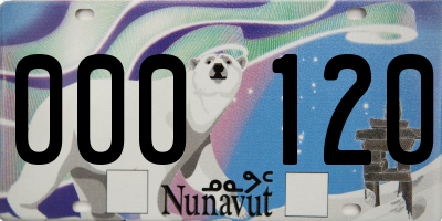 NU license plate 000120
