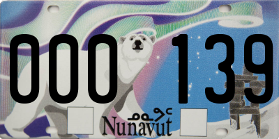 NU license plate 000139
