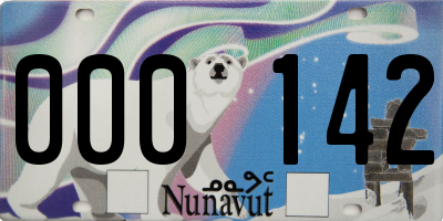 NU license plate 000142
