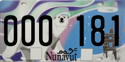 NU license plate 000181