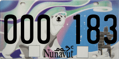 NU license plate 000183