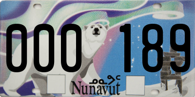 NU license plate 000189