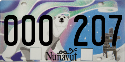 NU license plate 000207