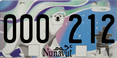 NU license plate 000212