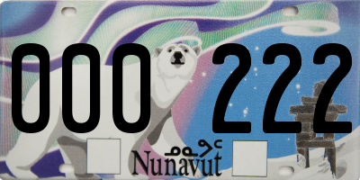 NU license plate 000222