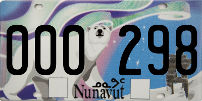 NU license plate 000298