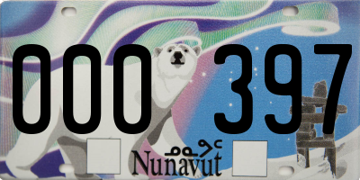 NU license plate 000397