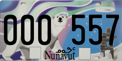 NU license plate 000557