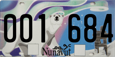 NU license plate 001684