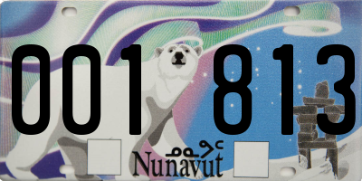 NU license plate 001813