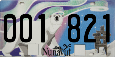 NU license plate 001821