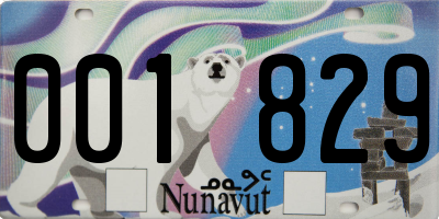 NU license plate 001829