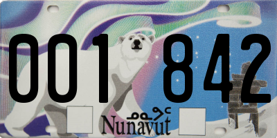 NU license plate 001842