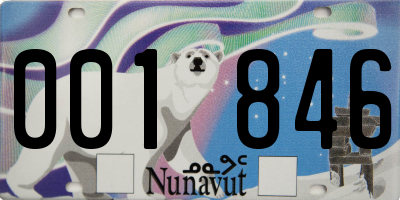 NU license plate 001846