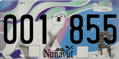 NU license plate 001855